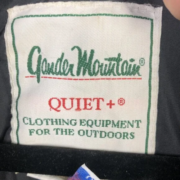 Gander Mountain Quiet+ Jacket Mens Extra Large Camo Hunting Insulated Made USA